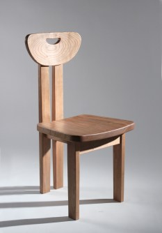 1305r101 James Kellogg, Valet Chair, Cherry, natural oil finish 36x18x19in.